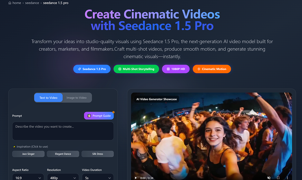 Seedance 1.5 Pro