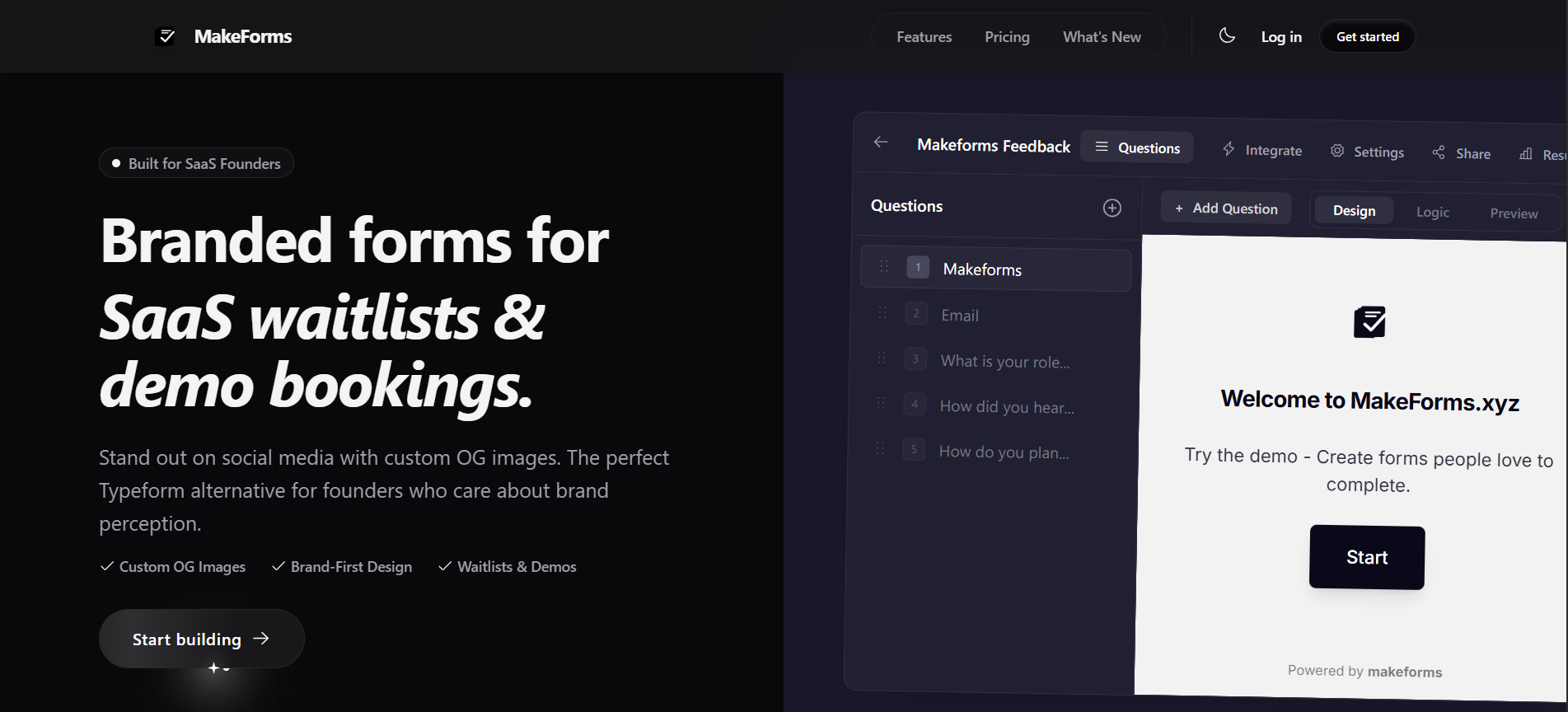MakeForms screenshot 1