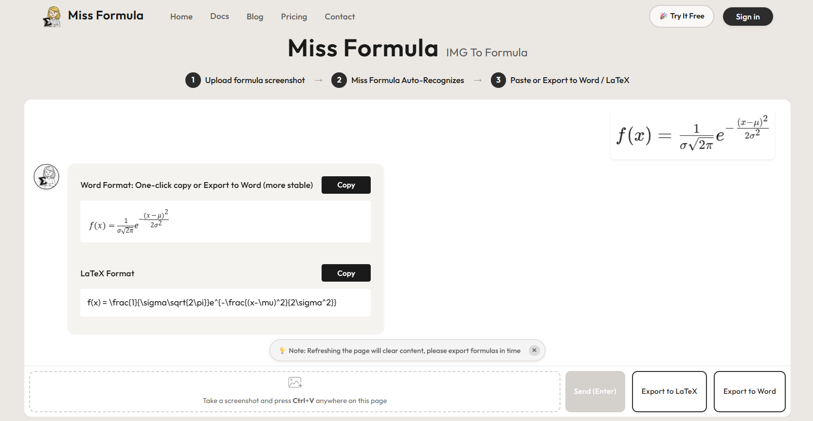Miss Formula