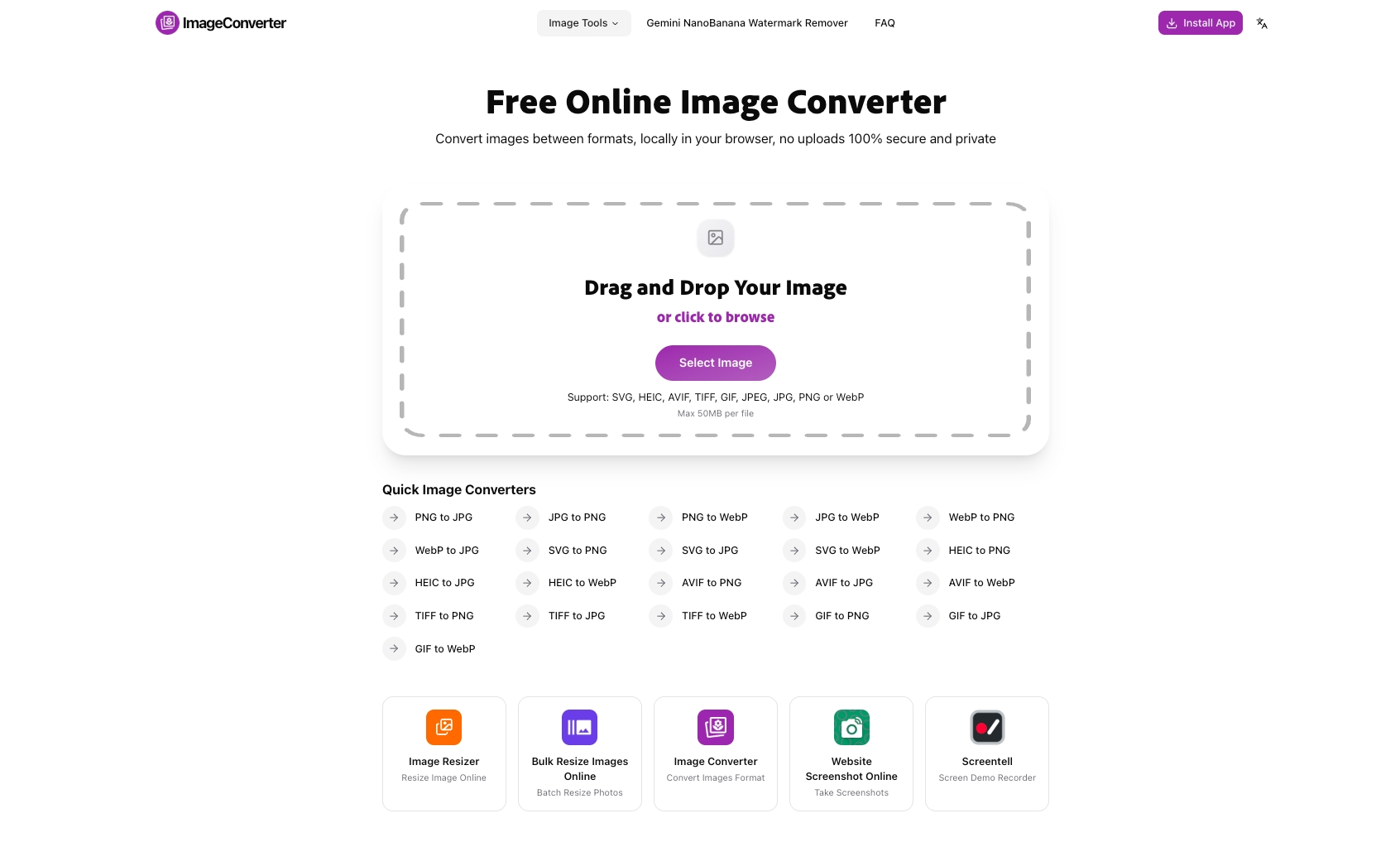Free Online Image Converter screenshot 1