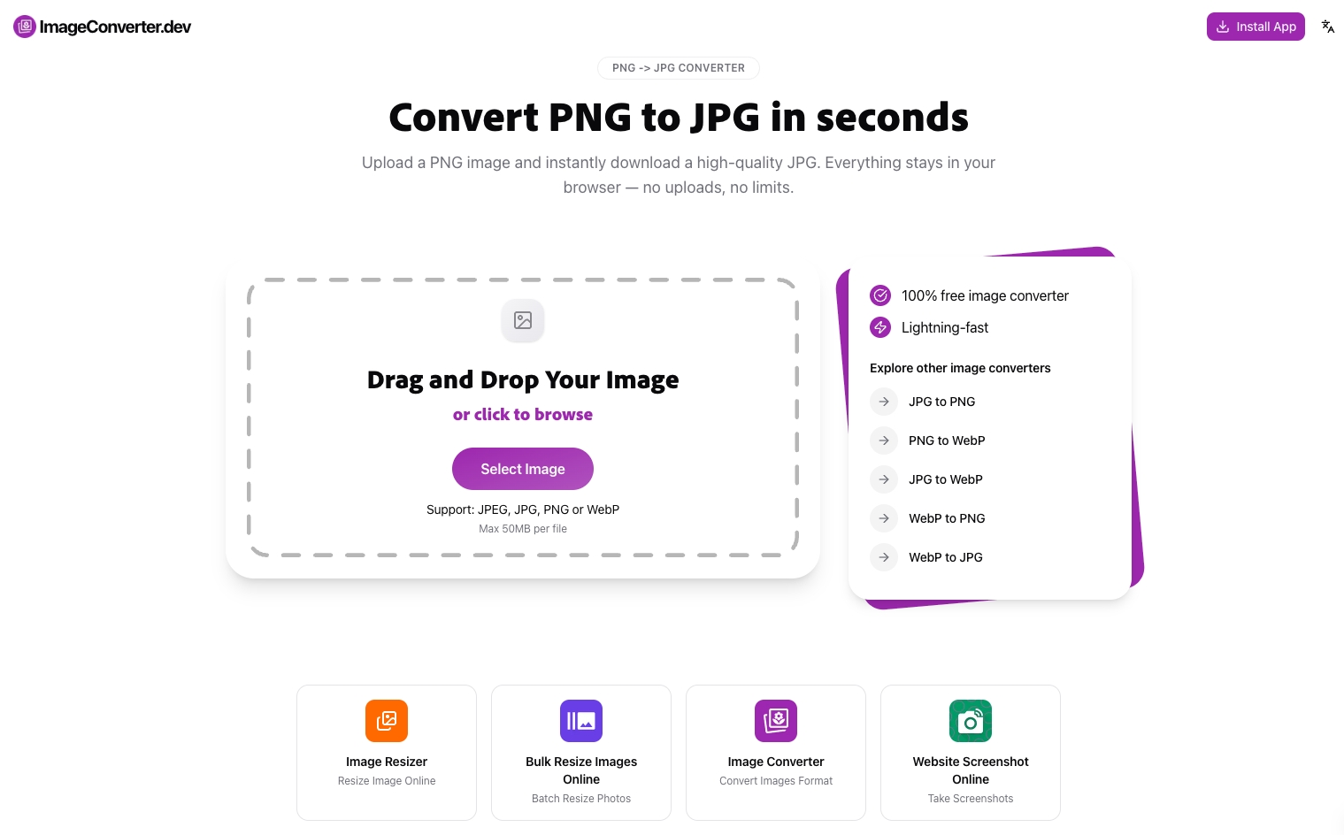 Free Online Image Converter screenshot 3