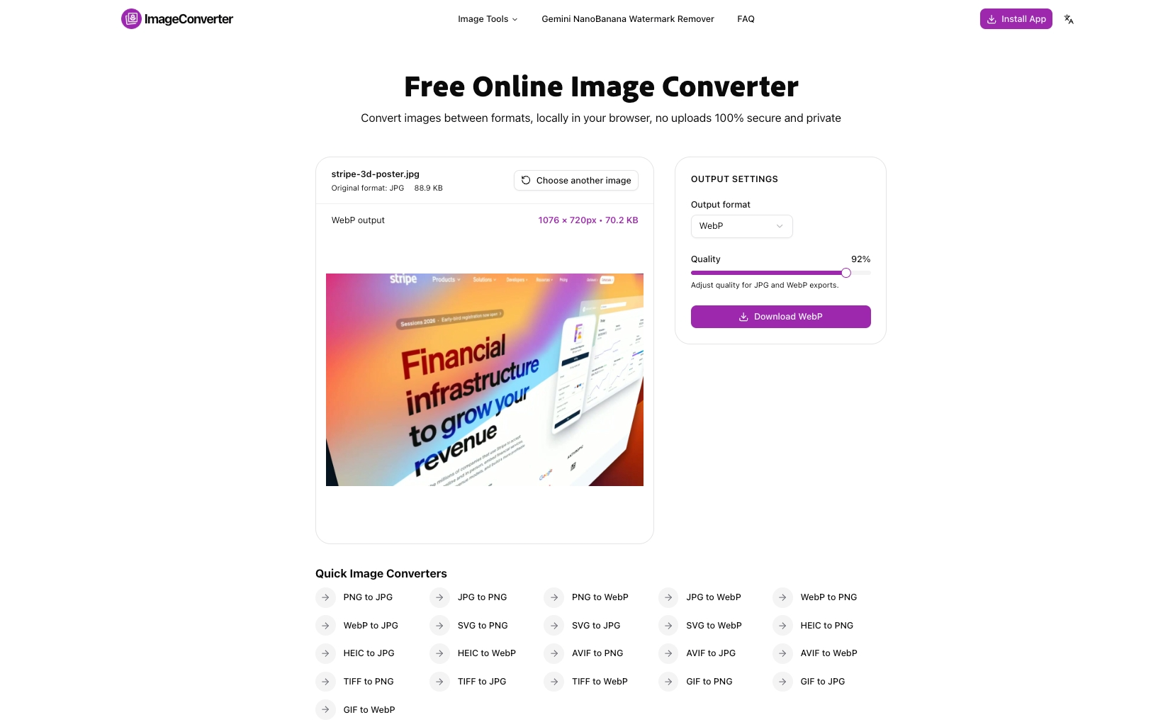 Free Online Image Converter screenshot 4