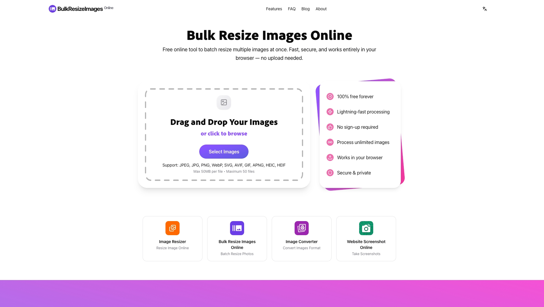 Bulk Resize Images Online