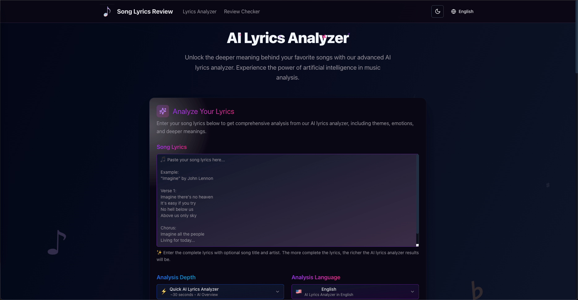 Song Lyrics Review screenshot 1