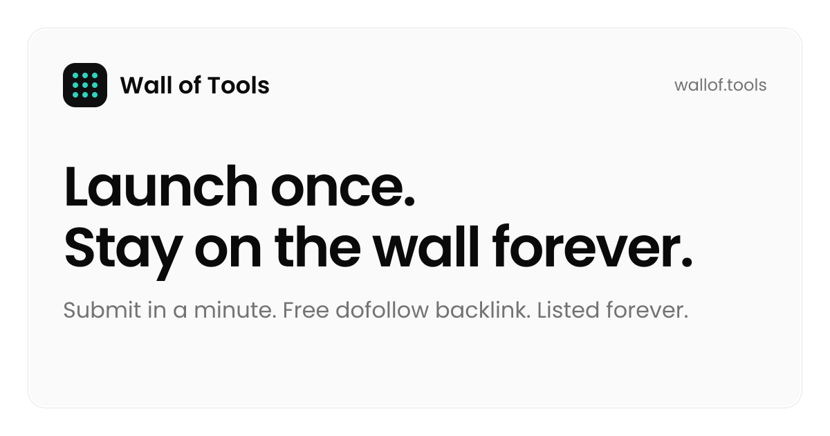 Wall of Tools