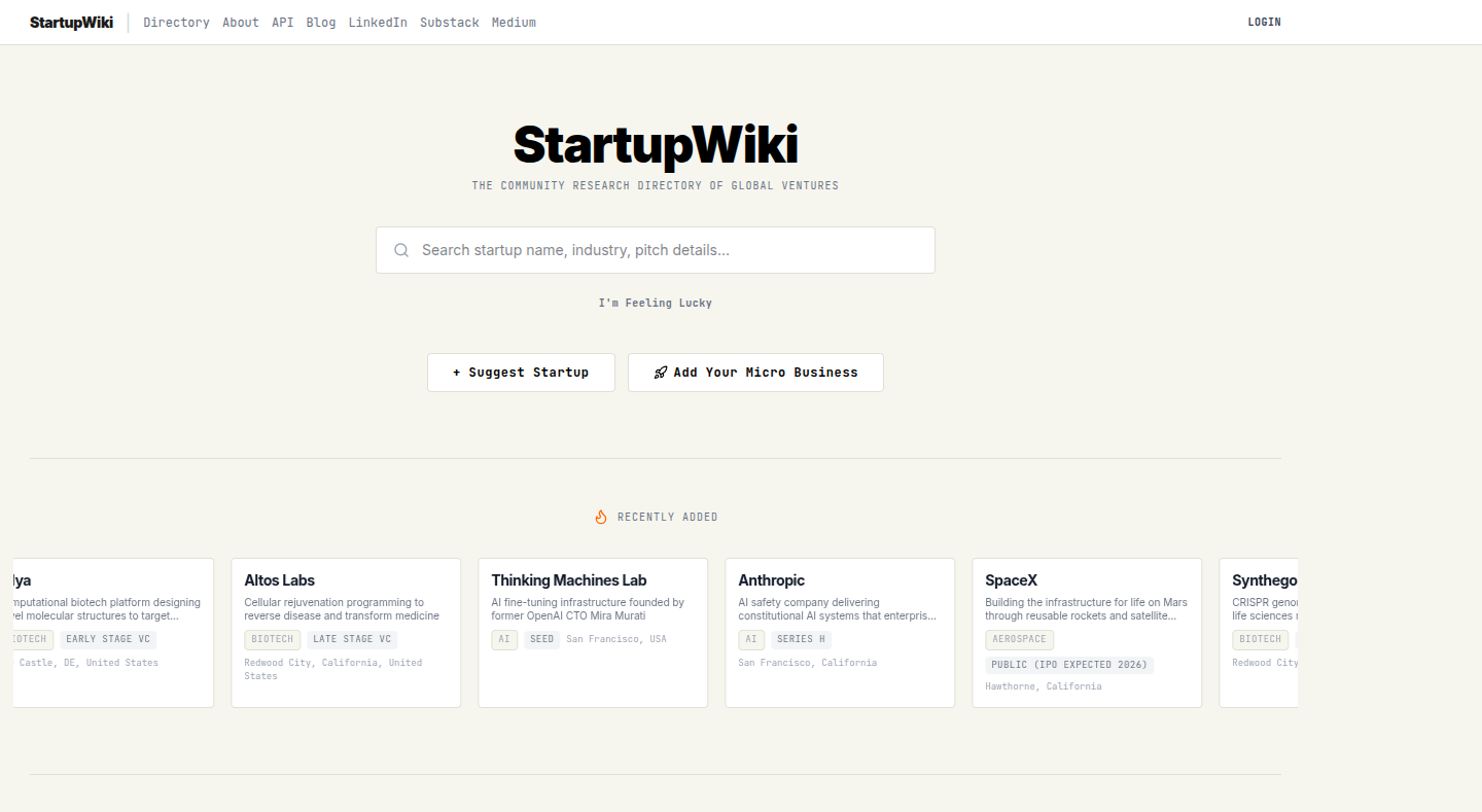 StartupWiki