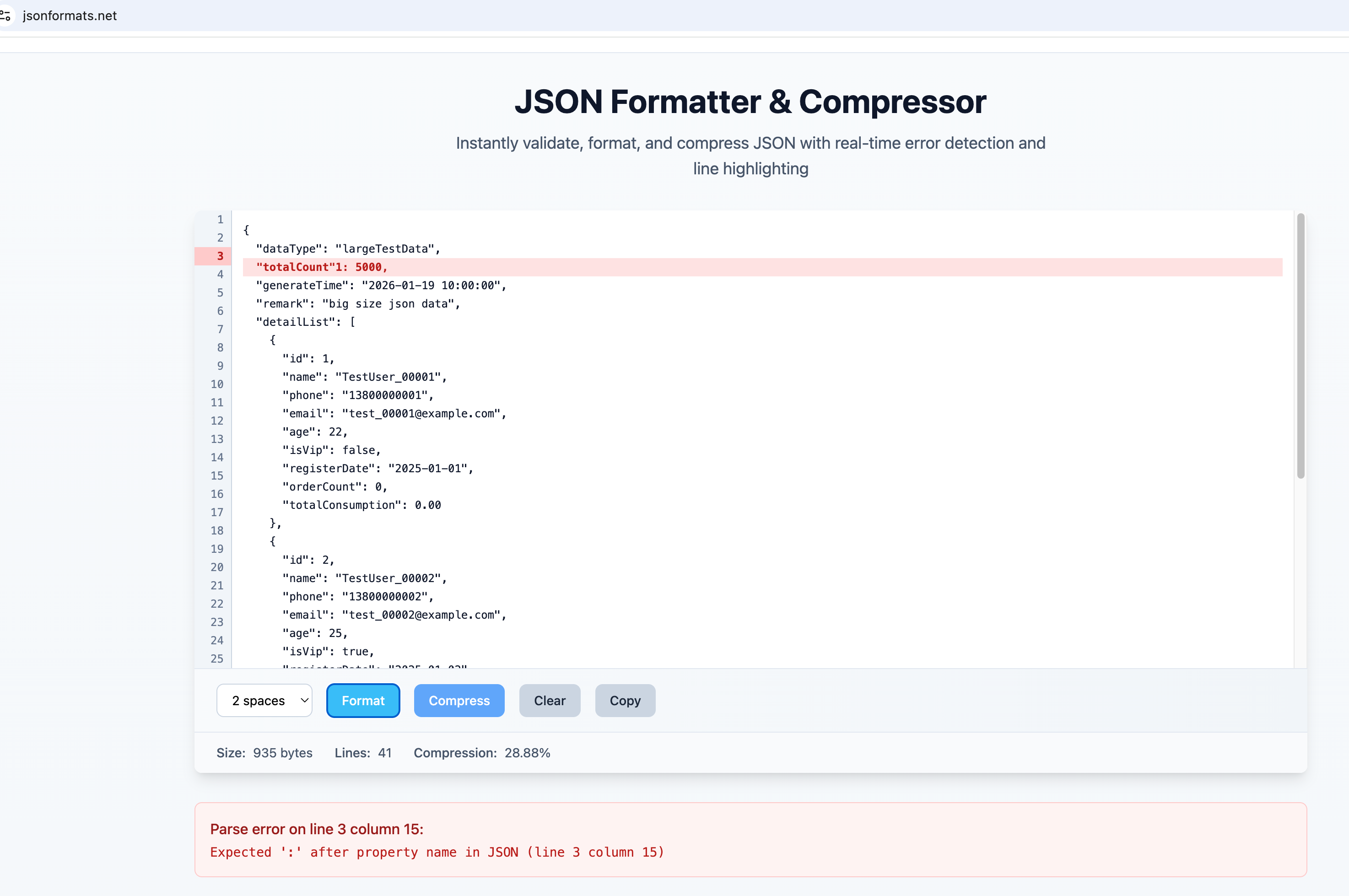 JSON Formatter